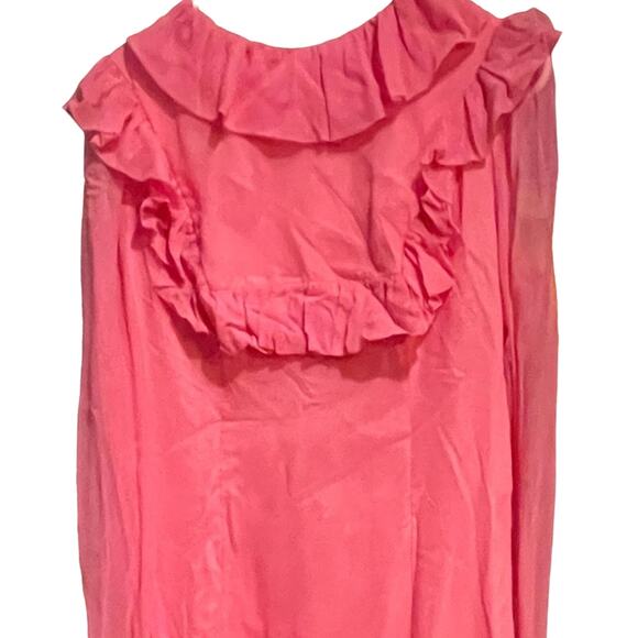 VINTAGE 70’S Pink Prom Dress - Picture 1 of 4